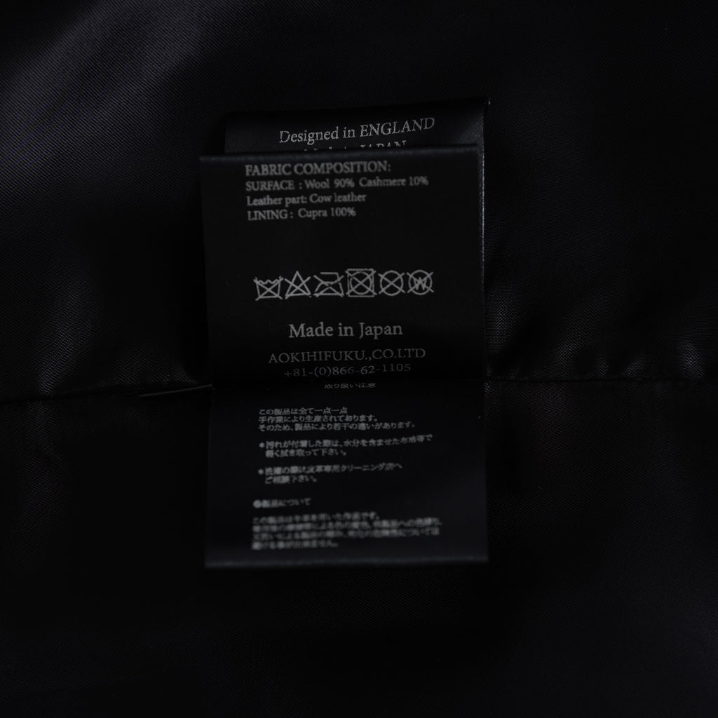 新品 FAGASSENT ファガッセン / 18AW ウールカシミア コート アウター / size 1 (BLACK) 123013-alm