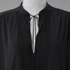 CELINE セリーヌ / 美品 20AW トリオンフ チェーン シルクブラウス / 長袖シャツ / 2B308008D / size 38 (BLACK) レディース