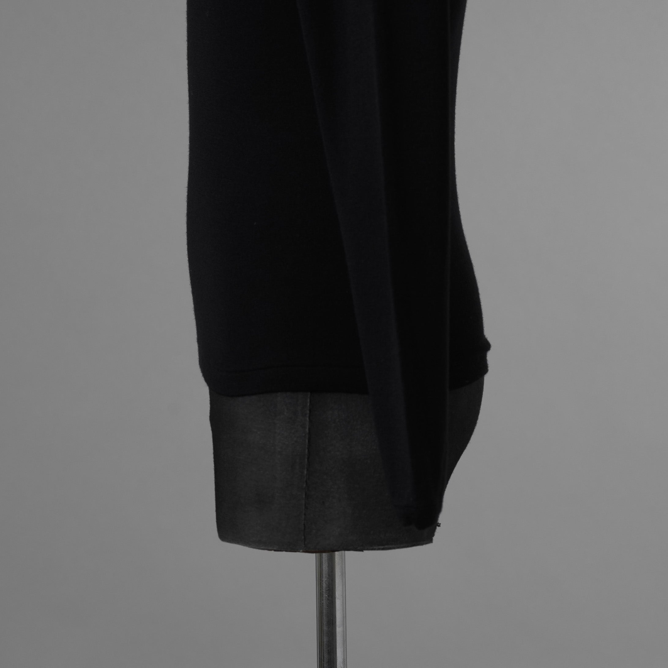 Yves Saint Laurent rive gauche イヴ・サンローラン リヴ・ゴーシュ ウールシルク 長袖ニット / 1372-333-0578 / size S (BLACK) 352065-ymu