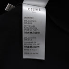 CELINE セリーヌ / 美品 20AW トリオンフ チェーン シルクブラウス / 長袖シャツ / 2B308008D / size 38 (BLACK) レディース