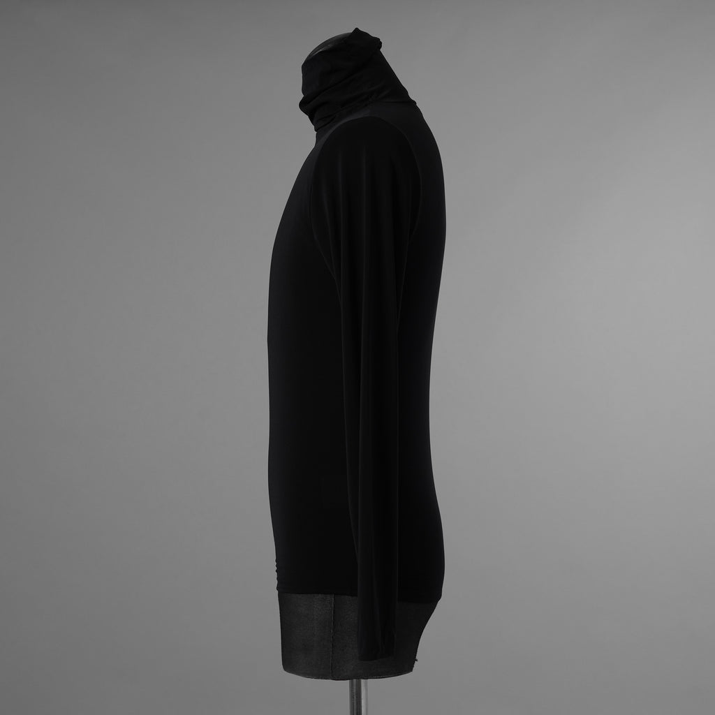 Yves Saint Laurent rive gauche イヴ・サンローラン リヴ・ゴーシュ タートルネック 長袖Tシャツ /  size S (BLACK) 352066-ymu
