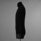 Yves Saint Laurent rive gauche イヴ・サンローラン リヴ・ゴーシュ タートルネック 長袖Tシャツ /  size S (BLACK) 352066-ymu