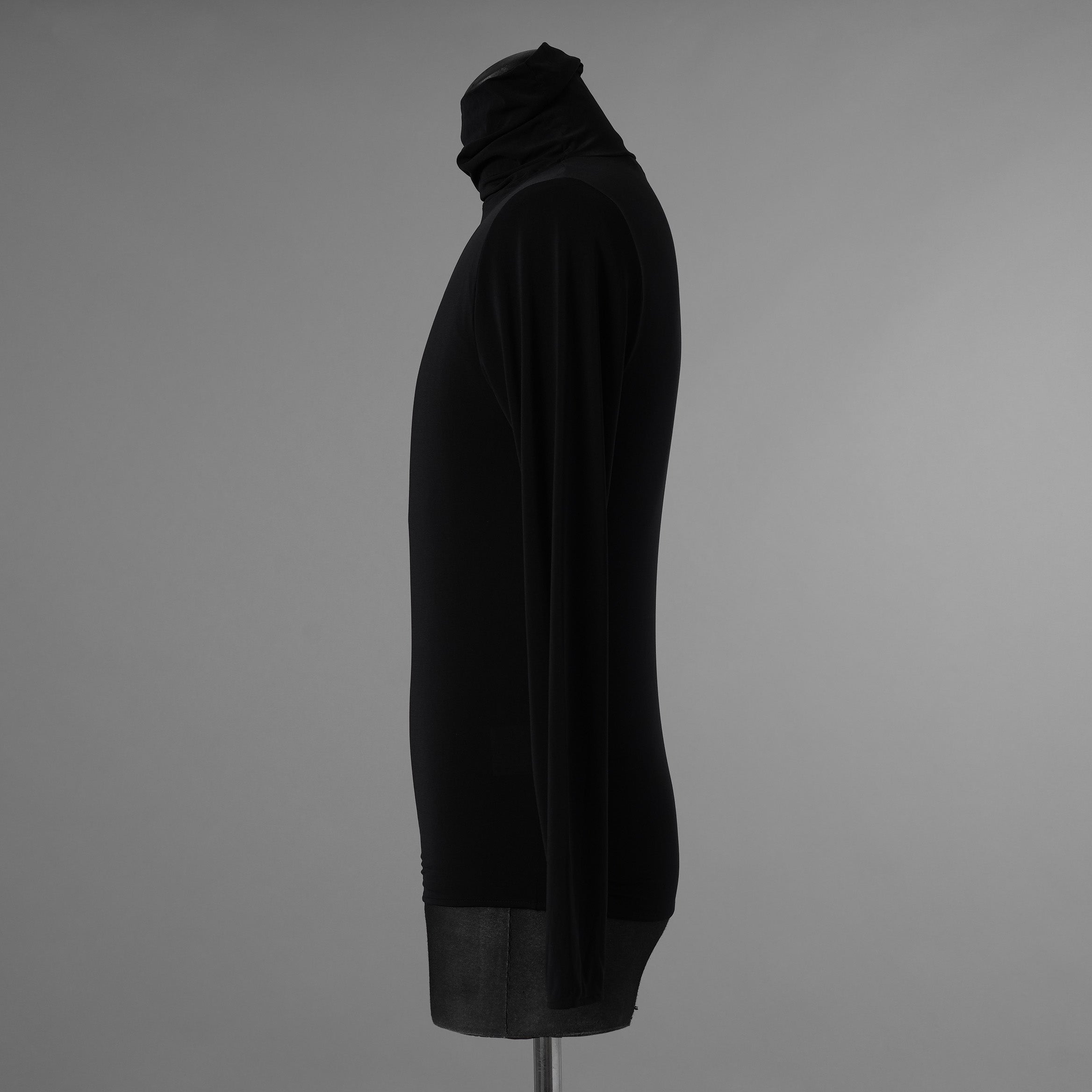 Yves Saint Laurent rive gauche イヴ・サンローラン リヴ・ゴーシュ タートルネック 長袖Tシャツ /  size S (BLACK) 352066-ymu