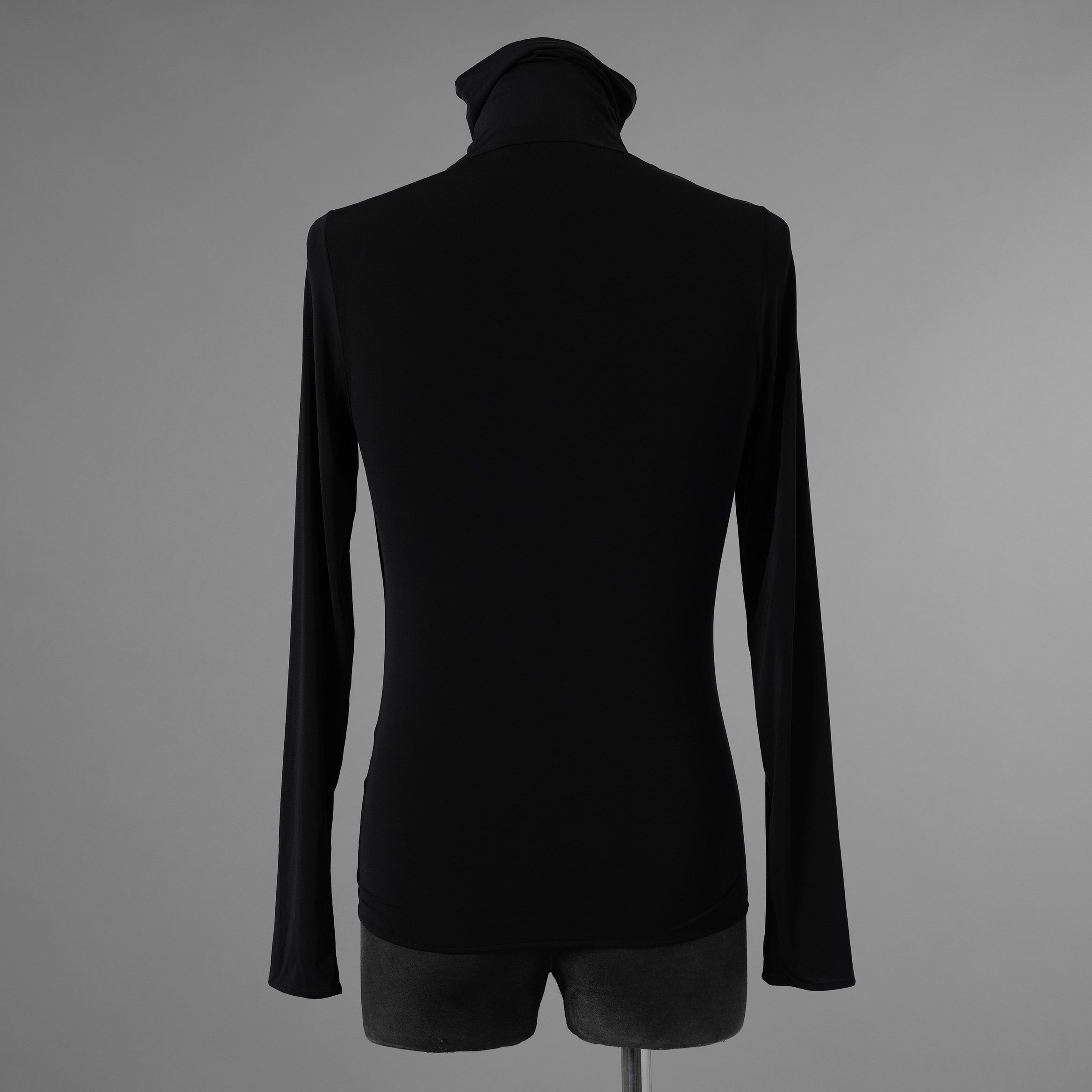 Yves Saint Laurent rive gauche イヴ・サンローラン リヴ・ゴーシュ タートルネック 長袖Tシャツ /  size S (BLACK) 352066-ymu