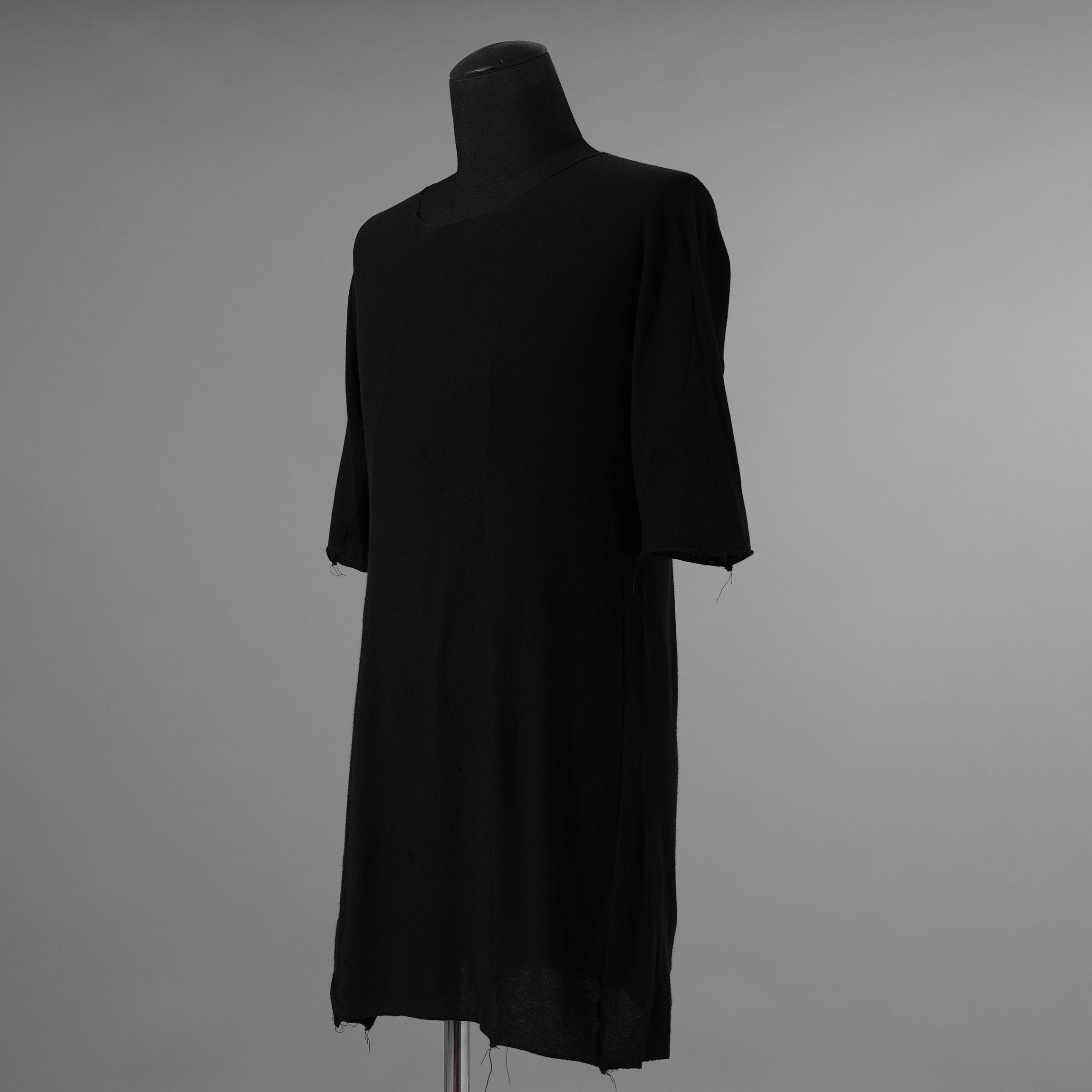 Leon Emanuel Blanck レオンエマニュエルブランク / Distortion Curved T-shirt 半袖Tシャツ / DIS-T-01 / size 46 (BLACK) 352068-uen