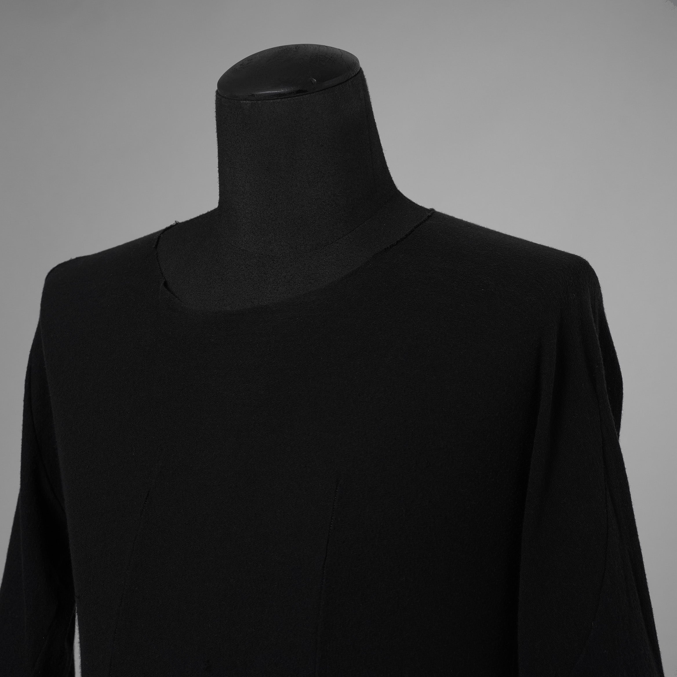 Leon Emanuel Blanck レオンエマニュエルブランク / Distortion Curved T-shirt 半袖Tシャツ / DIS-T-01 / size 46 (BLACK) 352068-uen