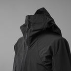 Leon Emanuel Blanck レオンエマニュエルブランク / 美品 Forced Perspective Parka Coat / パーカー コート / size 48 (BLACK)