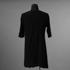 Leon Emanuel Blanck レオンエマニュエルブランク / Distortion Curved T-shirt 半袖Tシャツ / DIS-T-01 / size 46 (BLACK) 352068-uen