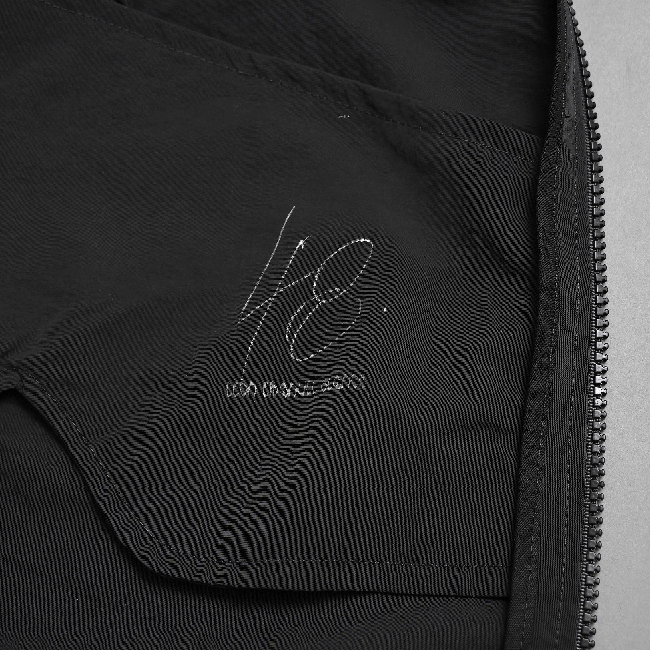 Leon Emanuel Blanck レオンエマニュエルブランク / 美品 Forced Perspective Parka Coat / パーカー コート / size 48 (BLACK)