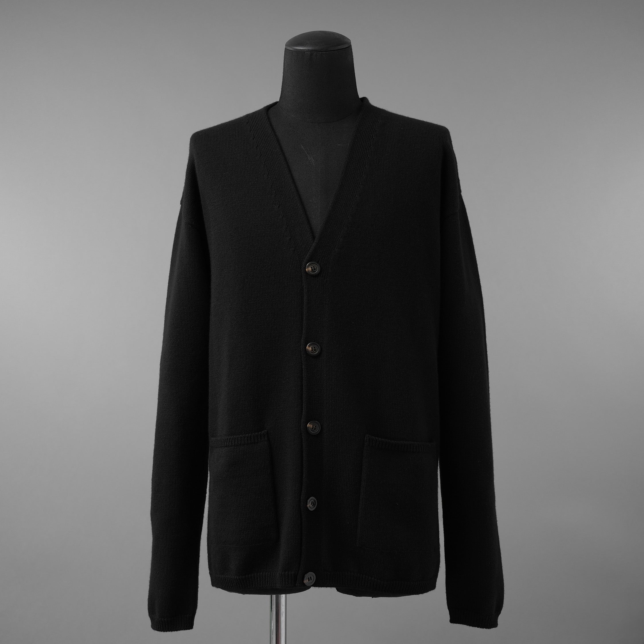 RICK OWENS リックオウエンス / 美品 22AW STOROBE PETER CARDIGAN カーディガン / RU02B2608-M / size S (BLACK)
