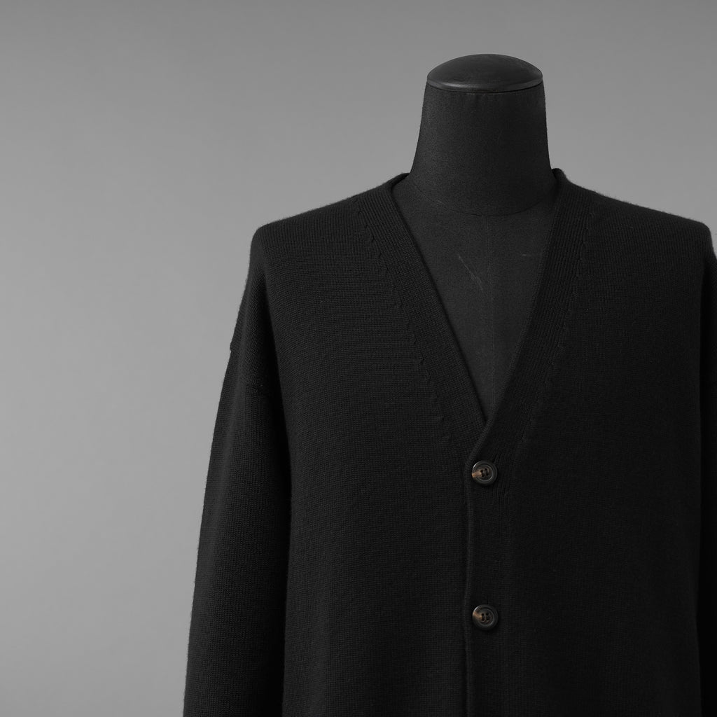 RICK OWENS リックオウエンス / 美品 22AW STOROBE PETER CARDIGAN カーディガン / RU02B2608-M / size S (BLACK)