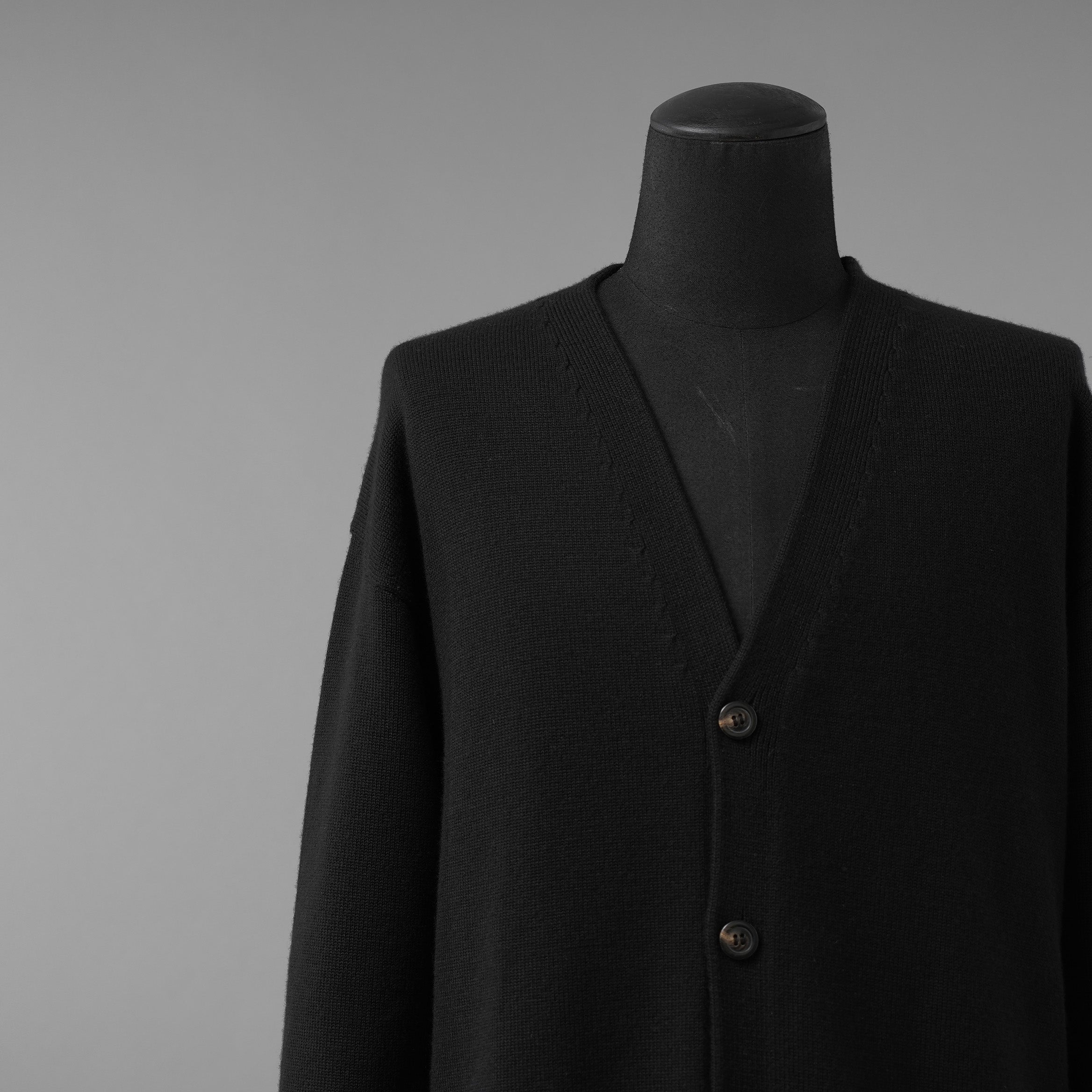 RICK OWENS リックオウエンス / 美品 22AW STOROBE PETER CARDIGAN カーディガン / RU02B2608-M / size S (BLACK)