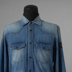 Belstaff ベルスタッフ / 美品 18SS Somerford Denim Shirt デニム 長袖シャツ / size S (INDIGO) 352063-in-ue