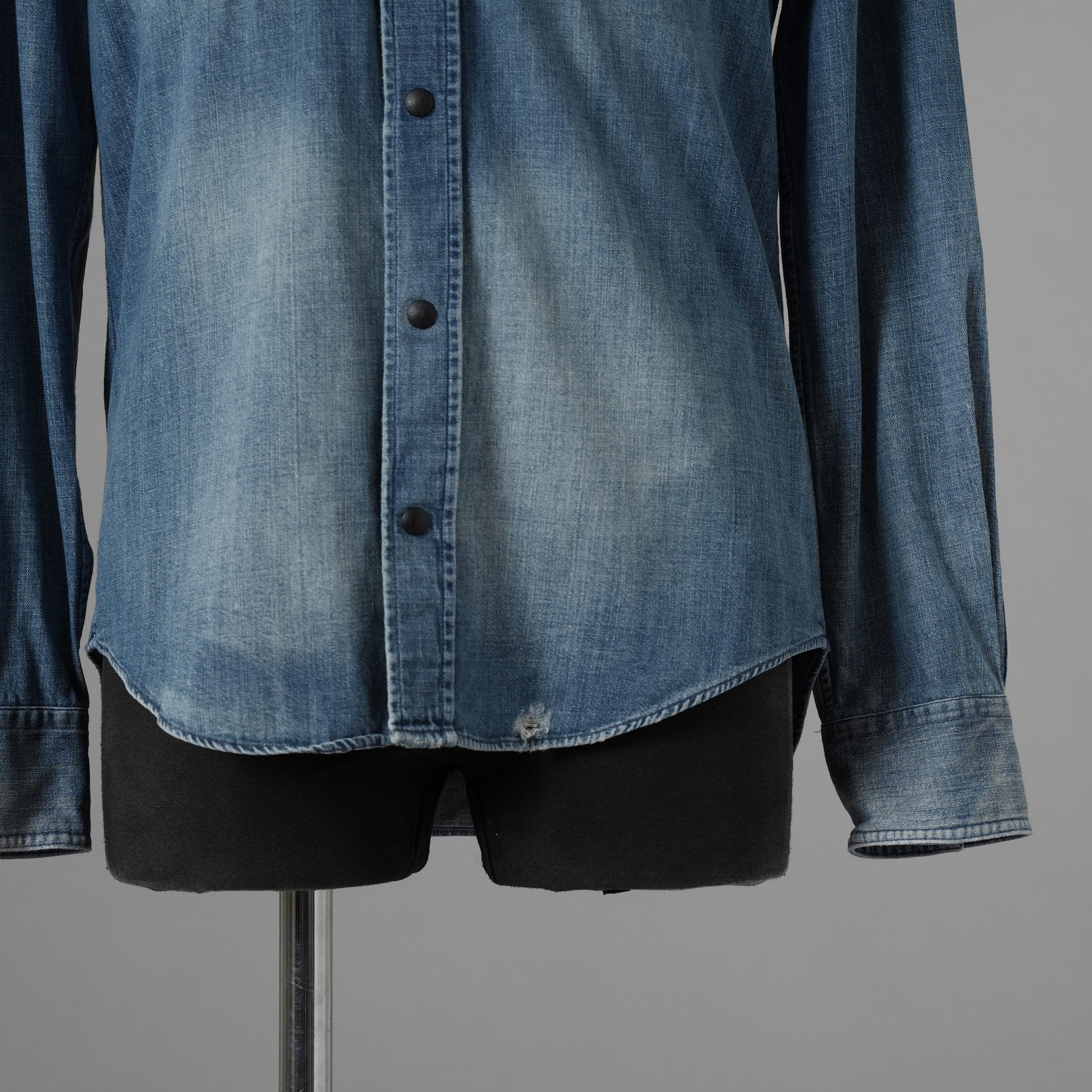 Belstaff ベルスタッフ / 美品 18SS Somerford Denim Shirt デニム 長袖シャツ / size S (INDIGO) 352063-in-ue