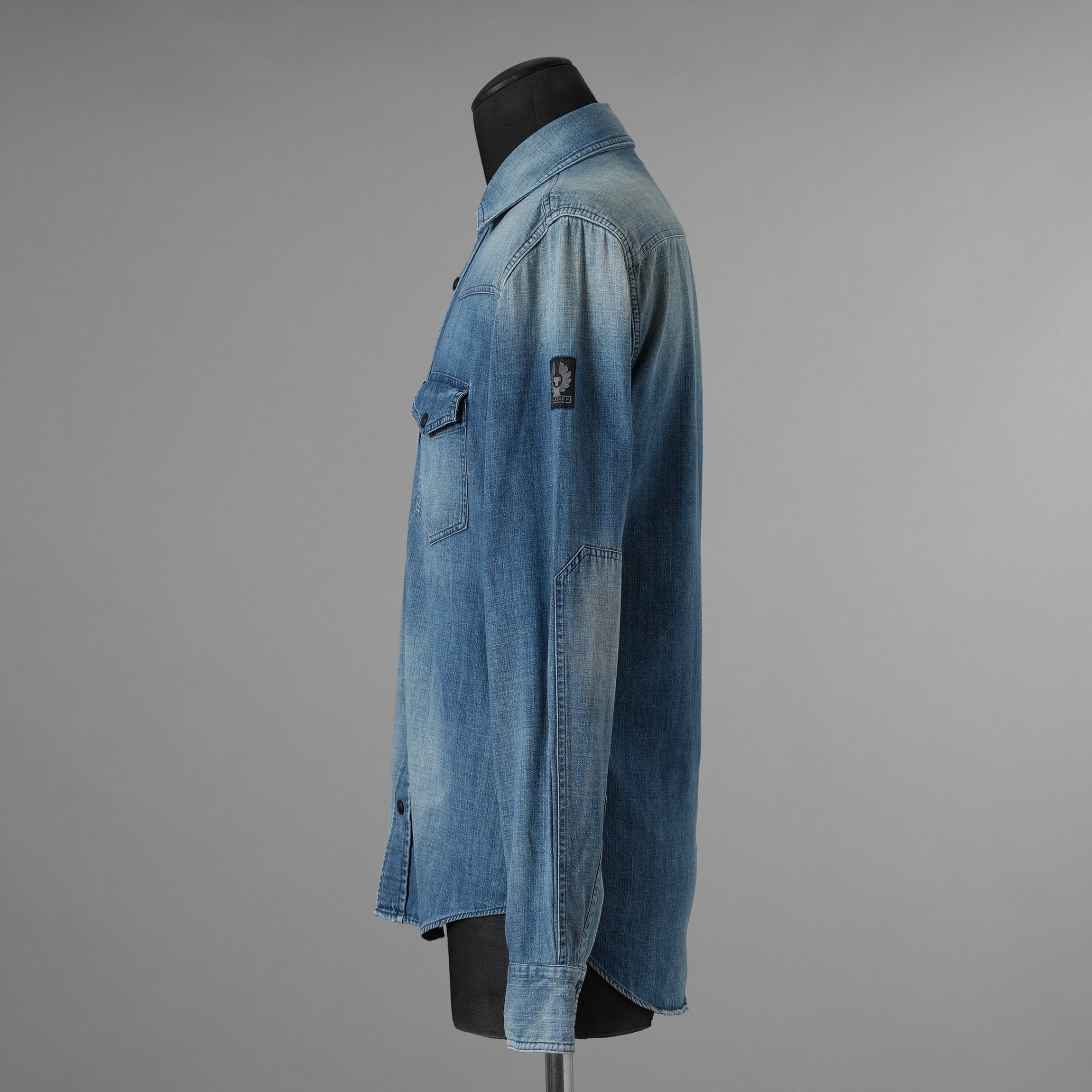 Belstaff ベルスタッフ / 美品 18SS Somerford Denim Shirt デニム 長袖シャツ / size S (INDIGO) 352063-in-ue