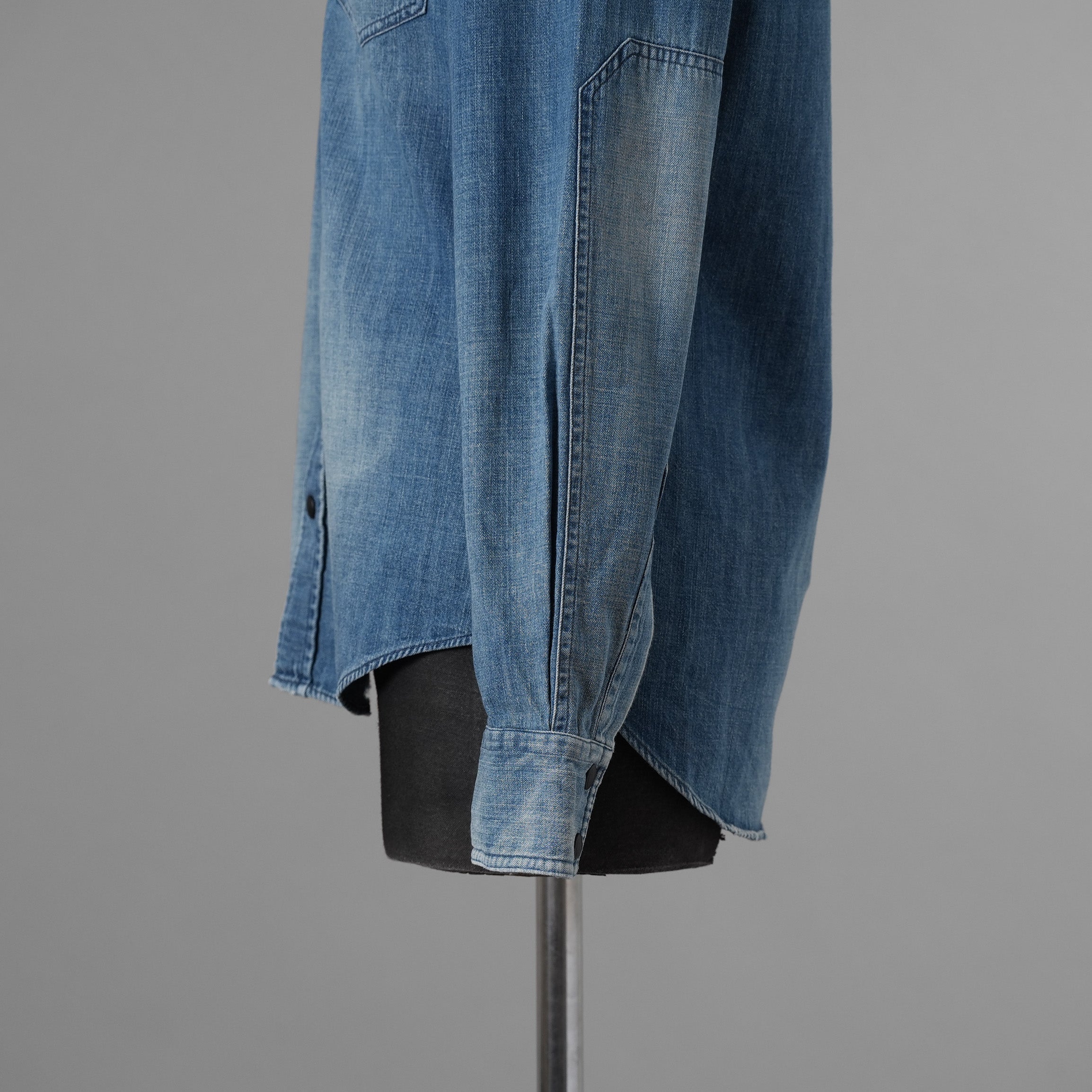 Belstaff ベルスタッフ / 美品 18SS Somerford Denim Shirt デニム 長袖シャツ / size S (INDIGO) 352063-in-ue