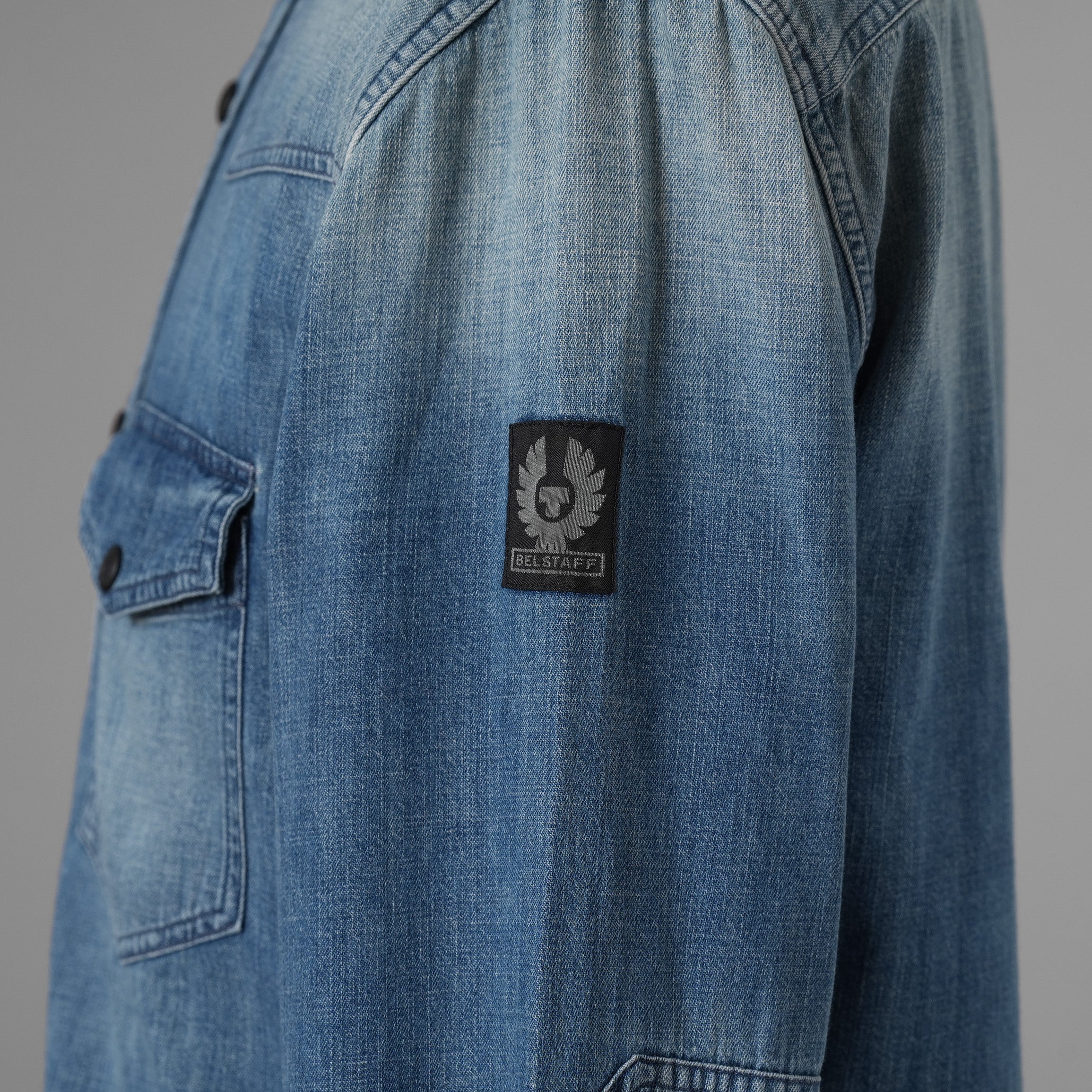 Belstaff ベルスタッフ / 美品 18SS Somerford Denim Shirt デニム 長袖シャツ / size S (INDIGO) 352063-in-ue
