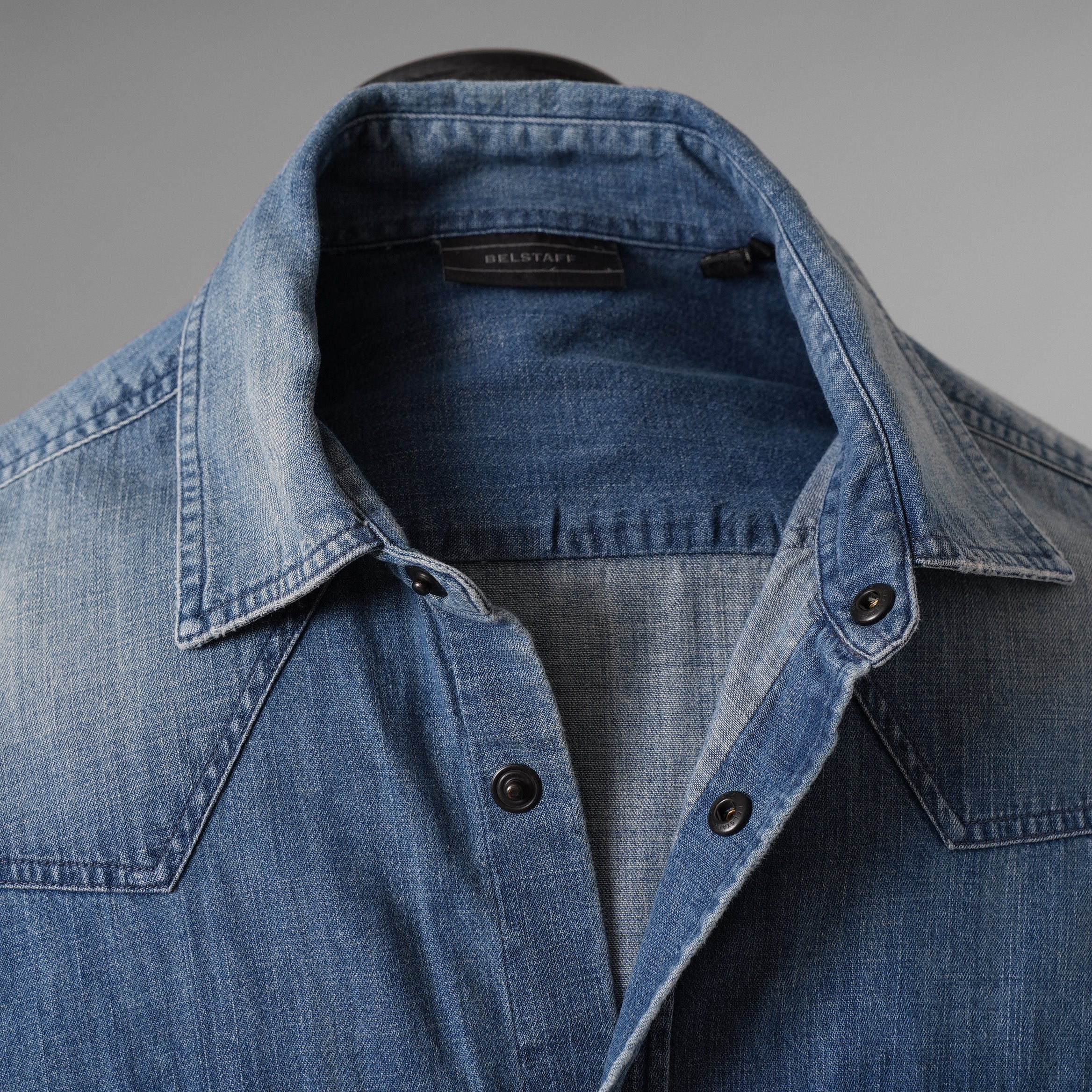Belstaff ベルスタッフ / 美品 18SS Somerford Denim Shirt デニム 長袖シャツ / size S (INDIGO) 352063-in-ue