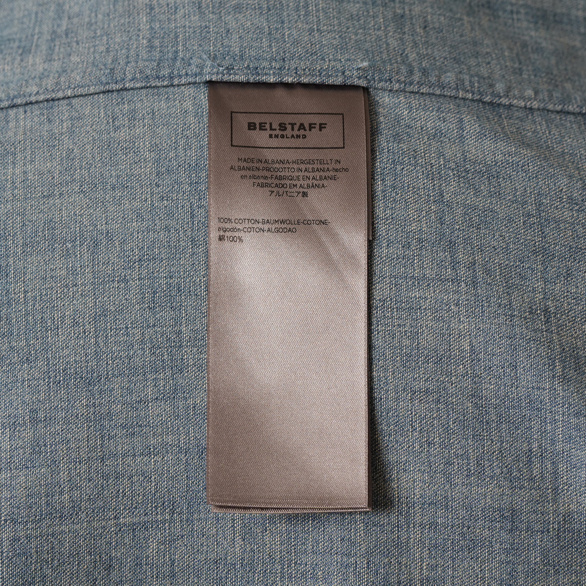 Belstaff ベルスタッフ / 美品 18SS Somerford Denim Shirt デニム 長袖シャツ / size S (INDIGO) 352063-in-ue