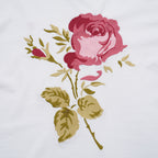 Christian Dior クリスチャンディオール / 美品 22AW DIOR JARDIN 薔薇刺繍 半袖Tシャツ / フラワーロゴ / 243J685A0677 / size S (WHITE)