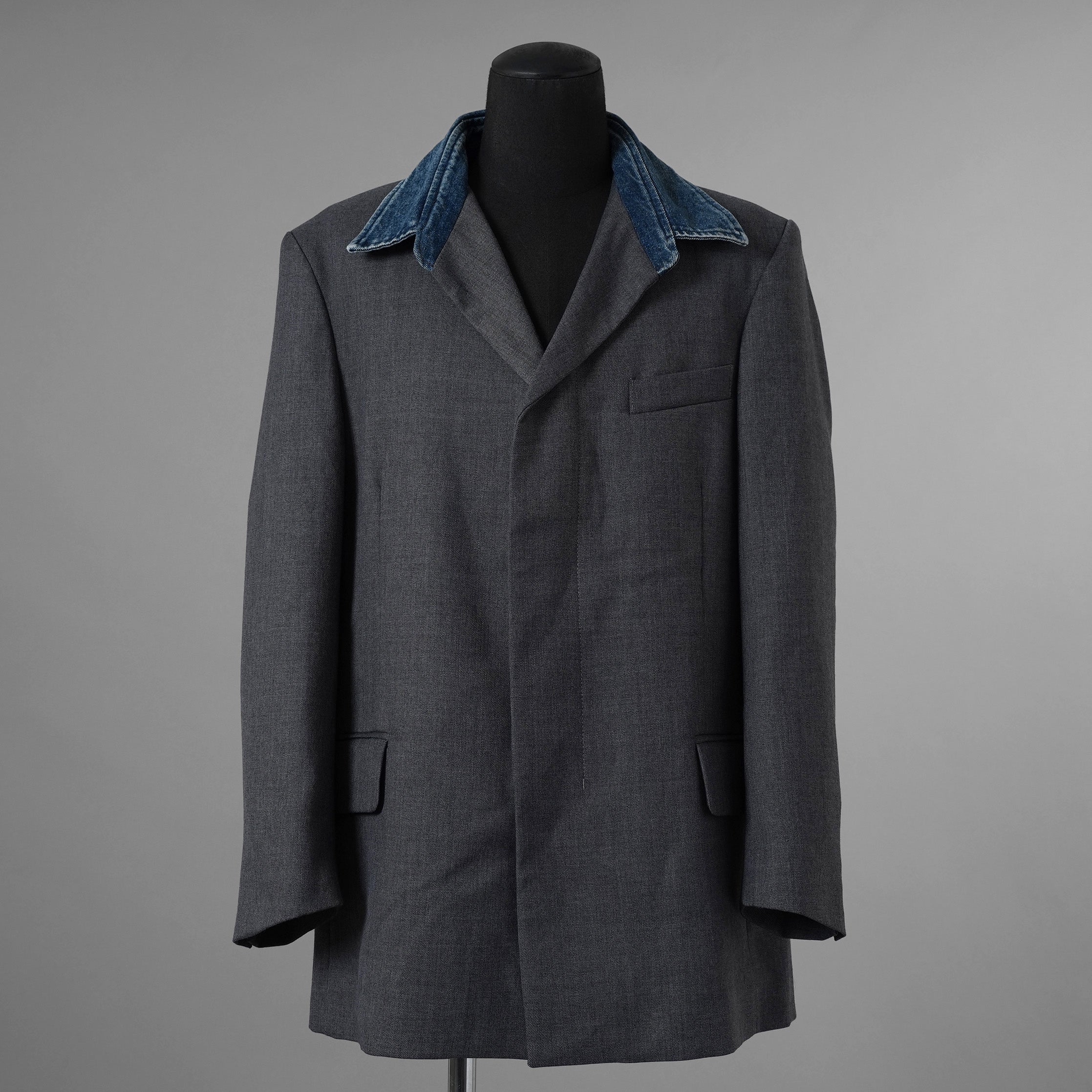 DIESEL ディーゼル / 美品 23SS J-ABBAS ジャケット / A08494 / size 44 (GRAY) 352064-in-ue