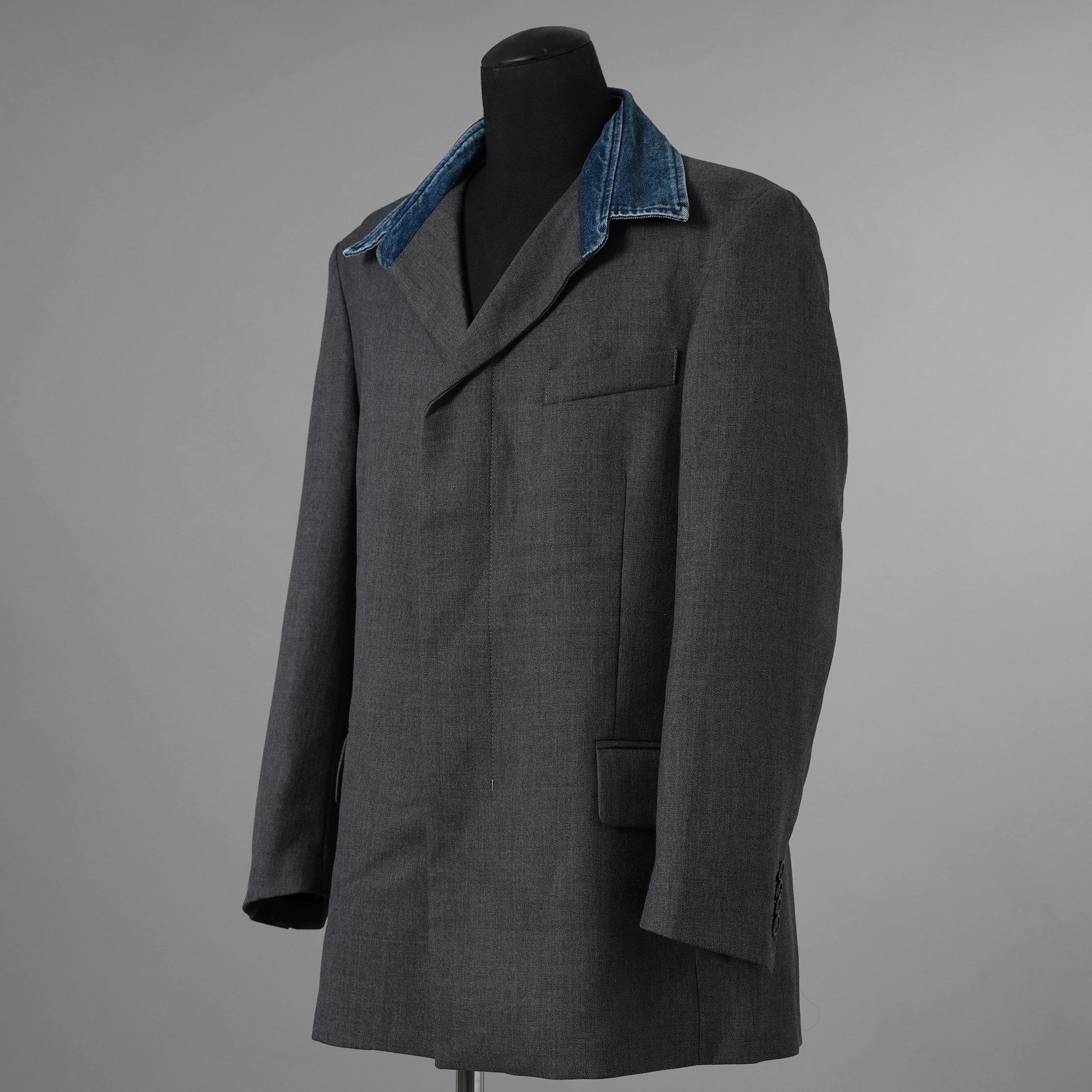 DIESEL ディーゼル / 美品 23SS J-ABBAS ジャケット / A08494 / size 44 (GRAY) 352064-in-ue