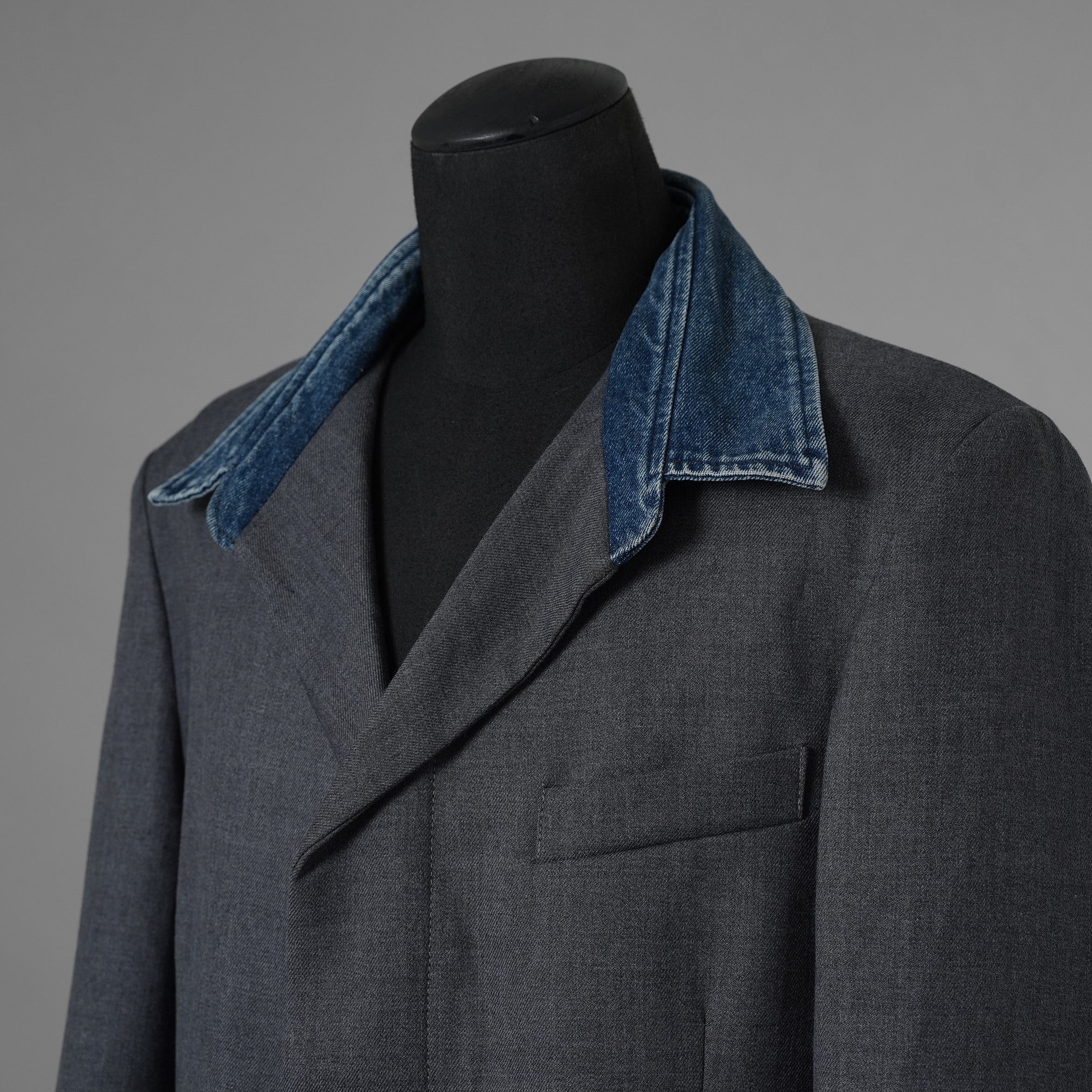 DIESEL ディーゼル / 美品 23SS J-ABBAS ジャケット / A08494 / size 44 (GRAY) 352064-in-ue