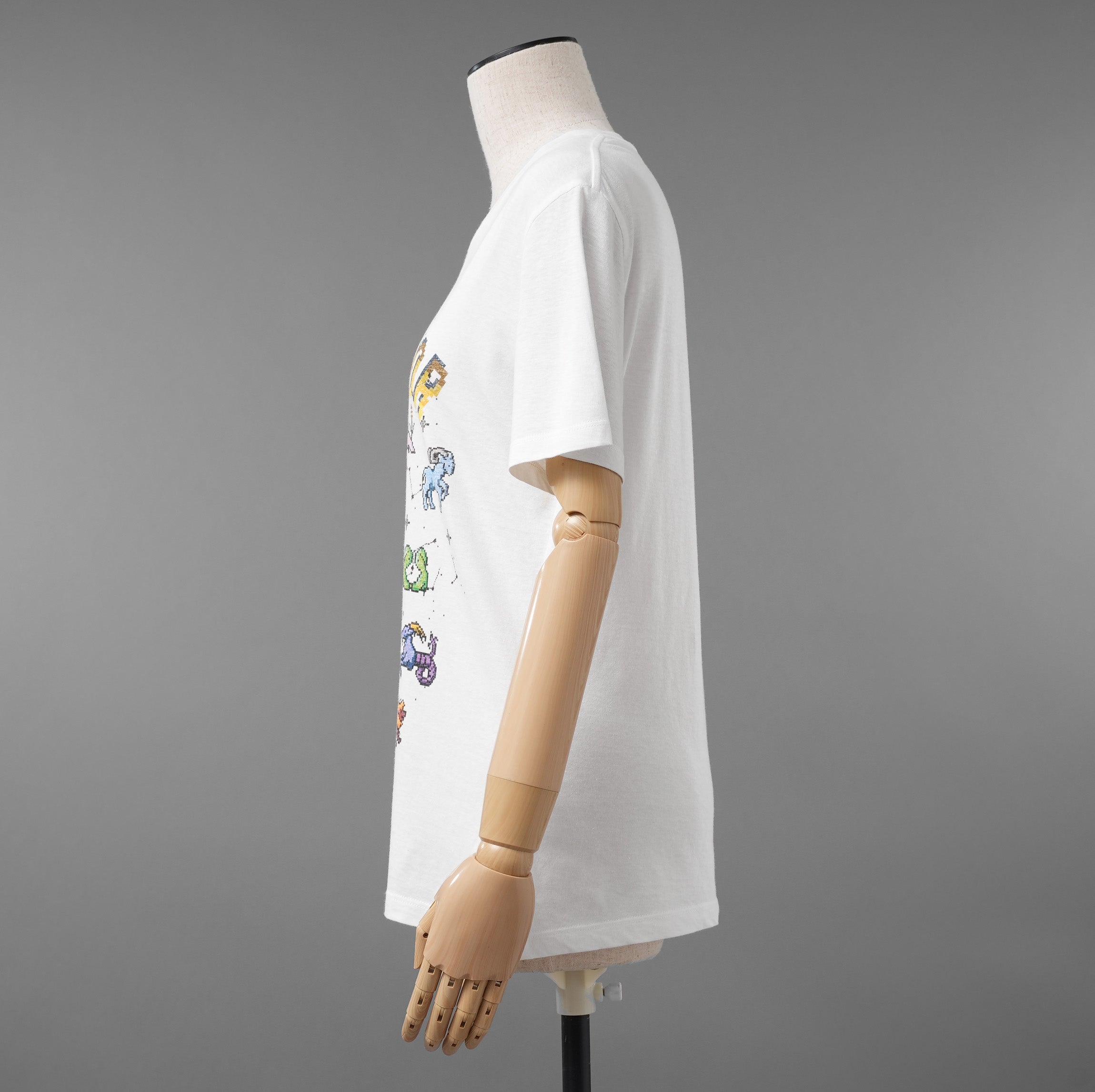 Christian Dior クリスチャンディオール / 美品 22AW LUCKY DIOR ゾディアック ピクセル プリント / 半袖Tシャツ / 243T09A4427 / size M (WHITE) レディース