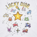 Christian Dior クリスチャンディオール / 美品 22AW LUCKY DIOR ゾディアック ピクセル プリント / 半袖Tシャツ / 243T09A4427 / size M (WHITE) レディース