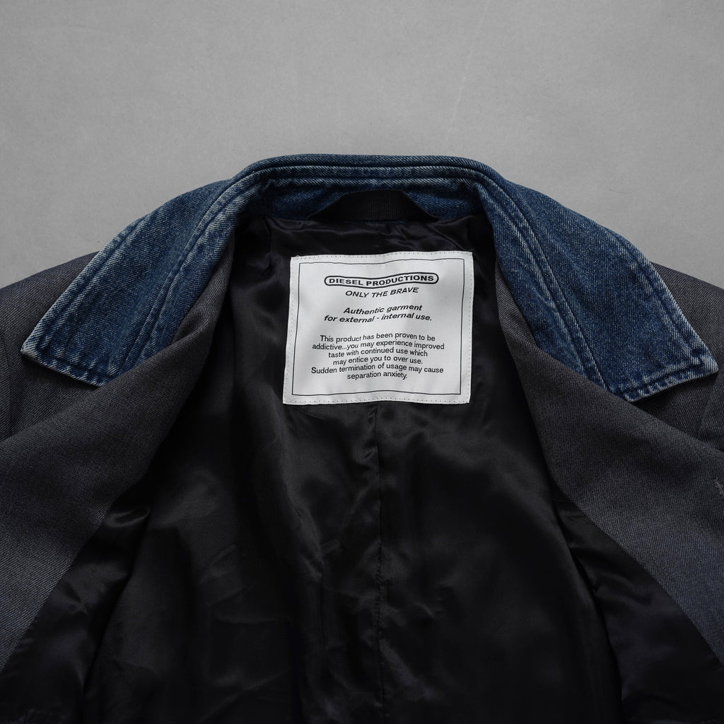 DIESEL ディーゼル / 美品 23SS J-ABBAS ジャケット / A08494 / size 44 (GRAY) 352064-in-ue