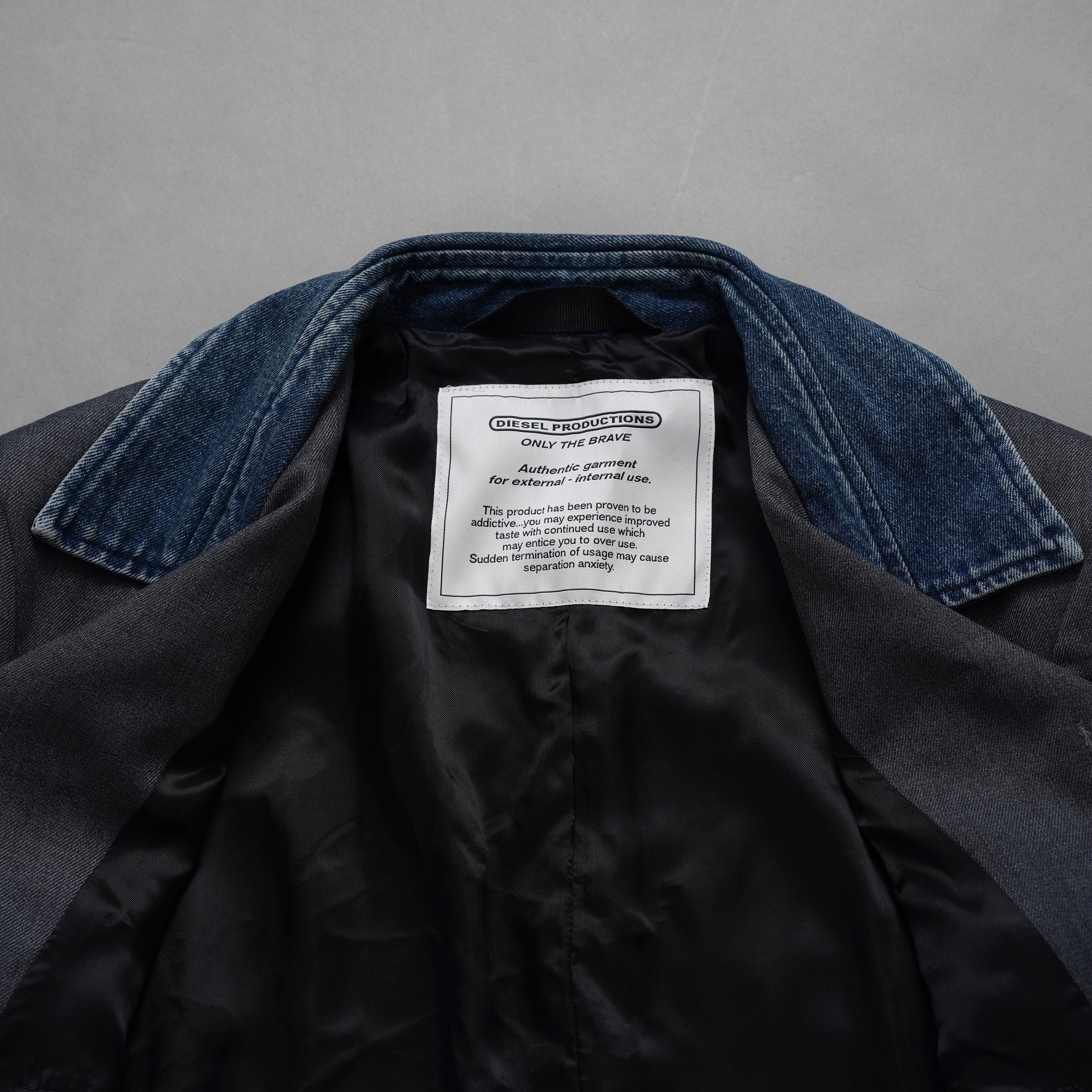 DIESEL ディーゼル / 美品 23SS J-ABBAS ジャケット / A08494 / size 44 (GRAY) 352064-in-ue