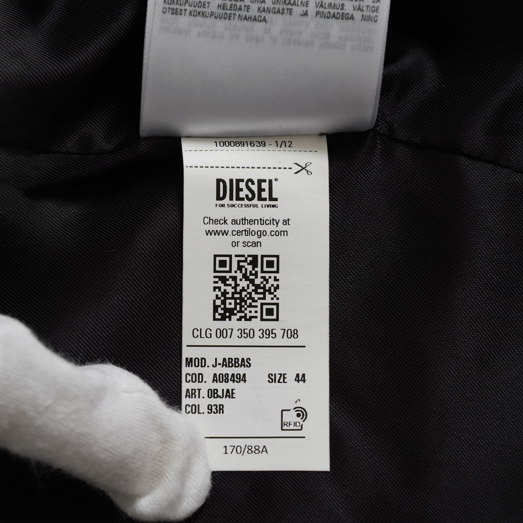 DIESEL ディーゼル / 美品 23SS J-ABBAS ジャケット / A08494 / size 44 (GRAY) 352064-in-ue
