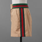 GUCCI × adidas グッチ×アディダス コラボ / 美品 22SS GGジャカード トレフォイル ショートパンツ ボトムス / size 40 (BEIGE) レディース