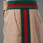 GUCCI × adidas グッチ×アディダス コラボ / 美品 22SS GGジャカード トレフォイル ショートパンツ ボトムス / size 40 (BEIGE) レディース