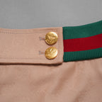 GUCCI × adidas グッチ×アディダス コラボ / 美品 22SS GGジャカード トレフォイル ショートパンツ ボトムス / size 40 (BEIGE) レディース