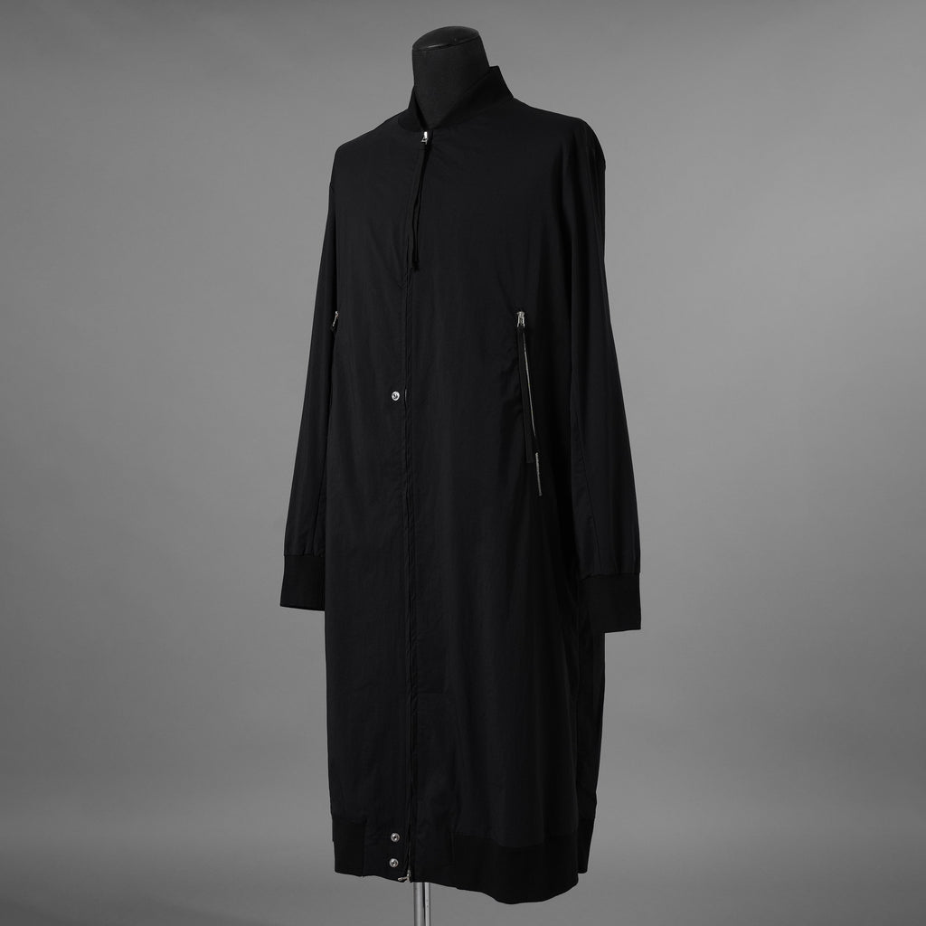 bajra バジュラ / 美品  24AW フロストナイロンストレッチ ロングブルゾン アウター / 157UJ02 / size 2 (BLACK) 352074-in-ue