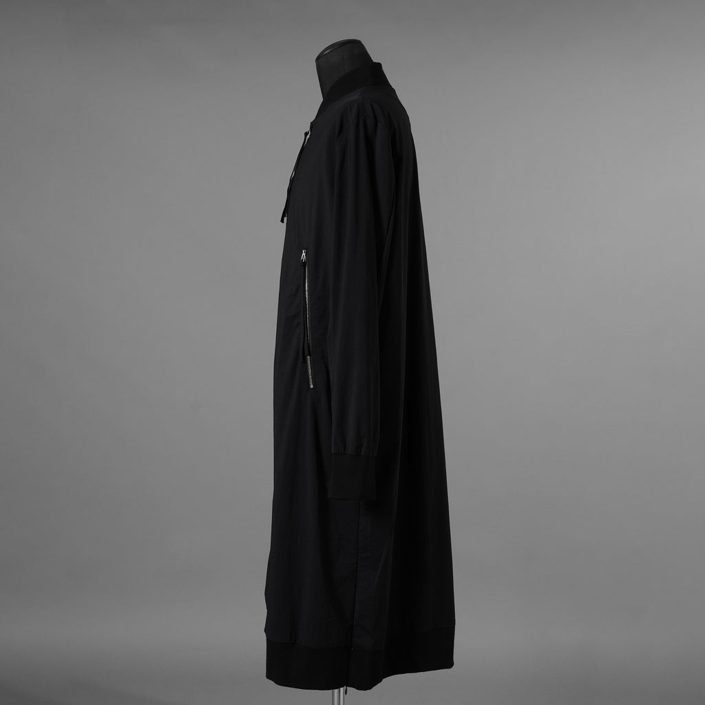 bajra バジュラ / 美品  24AW フロストナイロンストレッチ ロングブルゾン アウター / 157UJ02 / size 2 (BLACK) 352074-in-ue
