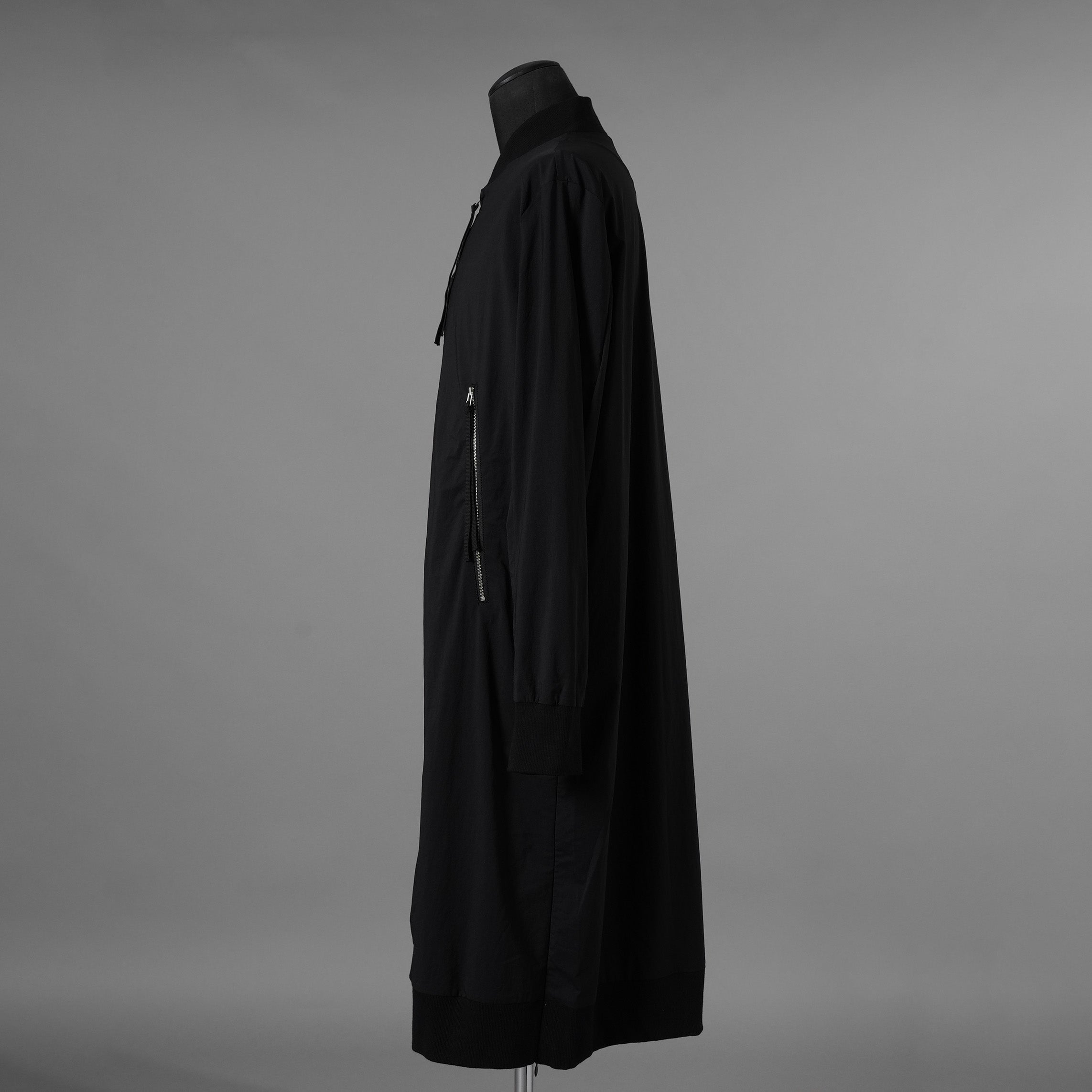 bajra バジュラ / 美品  24AW フロストナイロンストレッチ ロングブルゾン アウター / 157UJ02 / size 2 (BLACK) 352074-in-ue