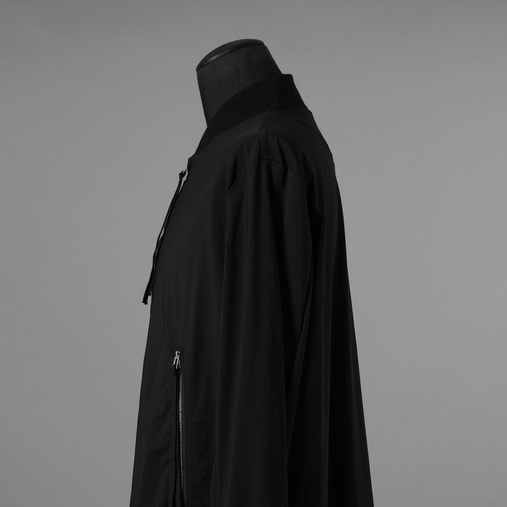 bajra バジュラ / 美品  24AW フロストナイロンストレッチ ロングブルゾン アウター / 157UJ02 / size 2 (BLACK) 352074-in-ue