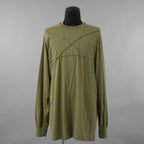 Rick Owens DRKSHDW ダークシャドウ / 美品 23AW JUMBO PENTA SEAMS LS T / 長袖 Tシャツ / DU02D2216-RNET1 / size S (SAGE)