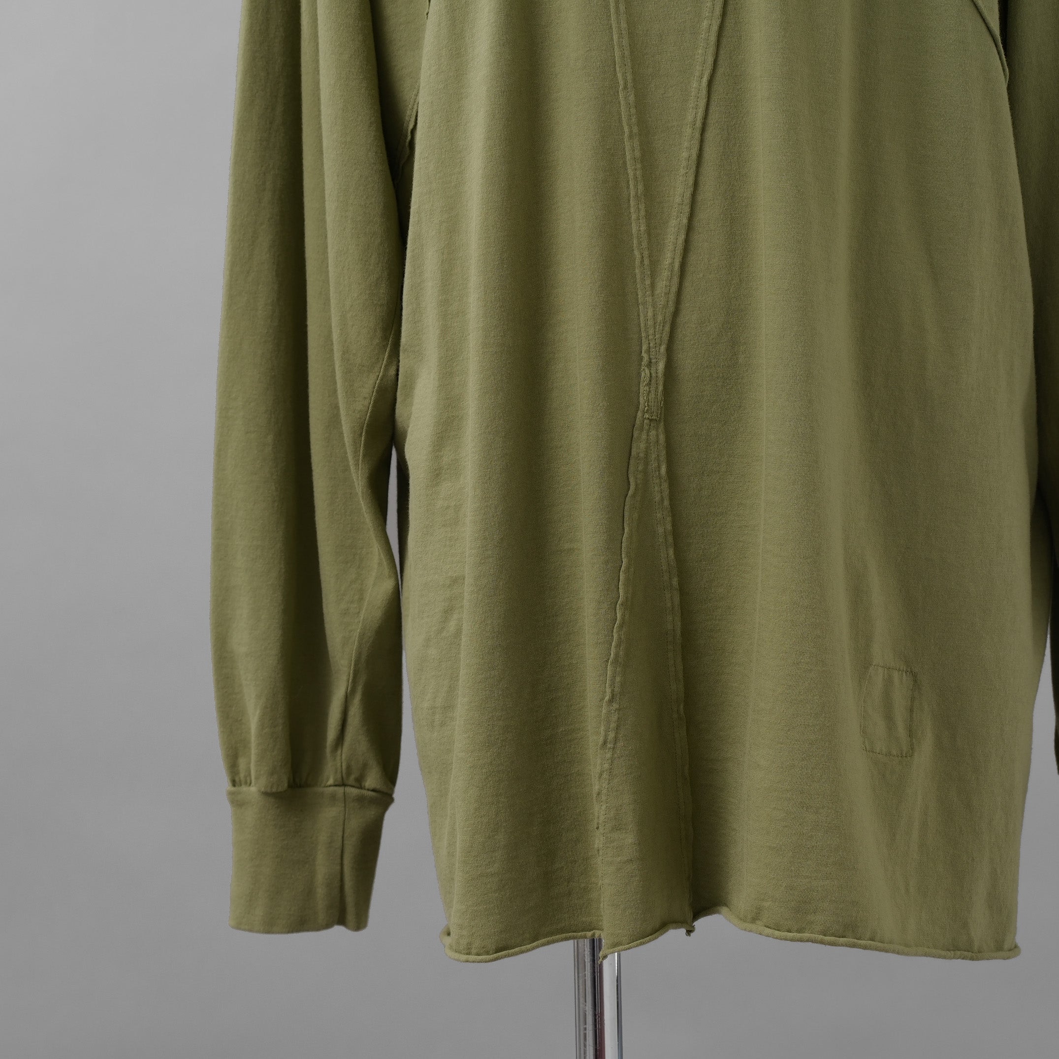 Rick Owens DRKSHDW ダークシャドウ / 美品 23AW JUMBO PENTA SEAMS LS T / 長袖 Tシャツ / DU02D2216-RNET1 / size S (SAGE)
