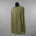 Rick Owens DRKSHDW ダークシャドウ / 美品 23AW JUMBO PENTA SEAMS LS T / 長袖 Tシャツ / DU02D2216-RNET1 / size S (SAGE)