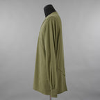 Rick Owens DRKSHDW ダークシャドウ / 美品 23AW JUMBO PENTA SEAMS LS T / 長袖 Tシャツ / DU02D2216-RNET1 / size S (SAGE)