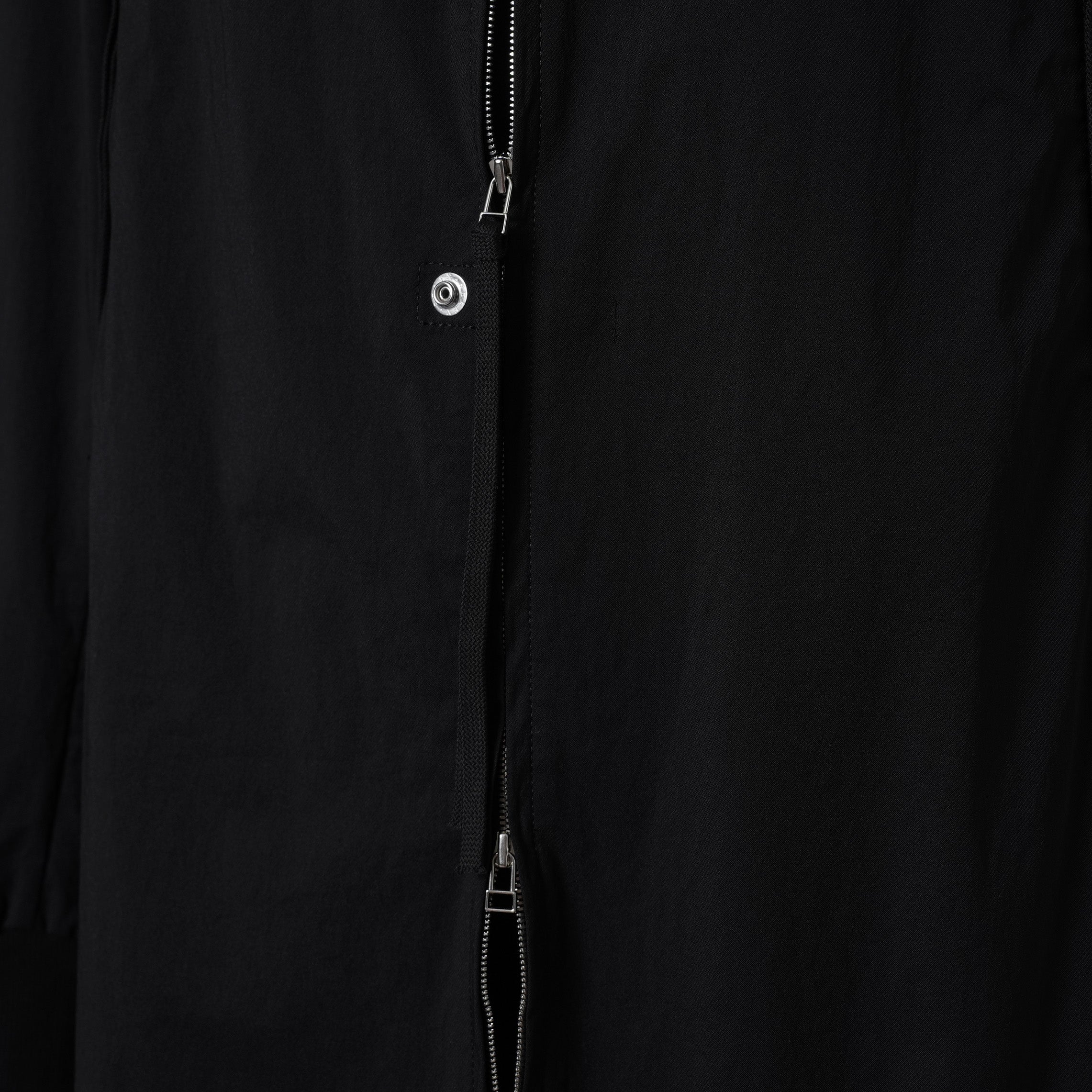 bajra バジュラ / 美品  24AW フロストナイロンストレッチ ロングブルゾン アウター / 157UJ02 / size 2 (BLACK) 352074-in-ue