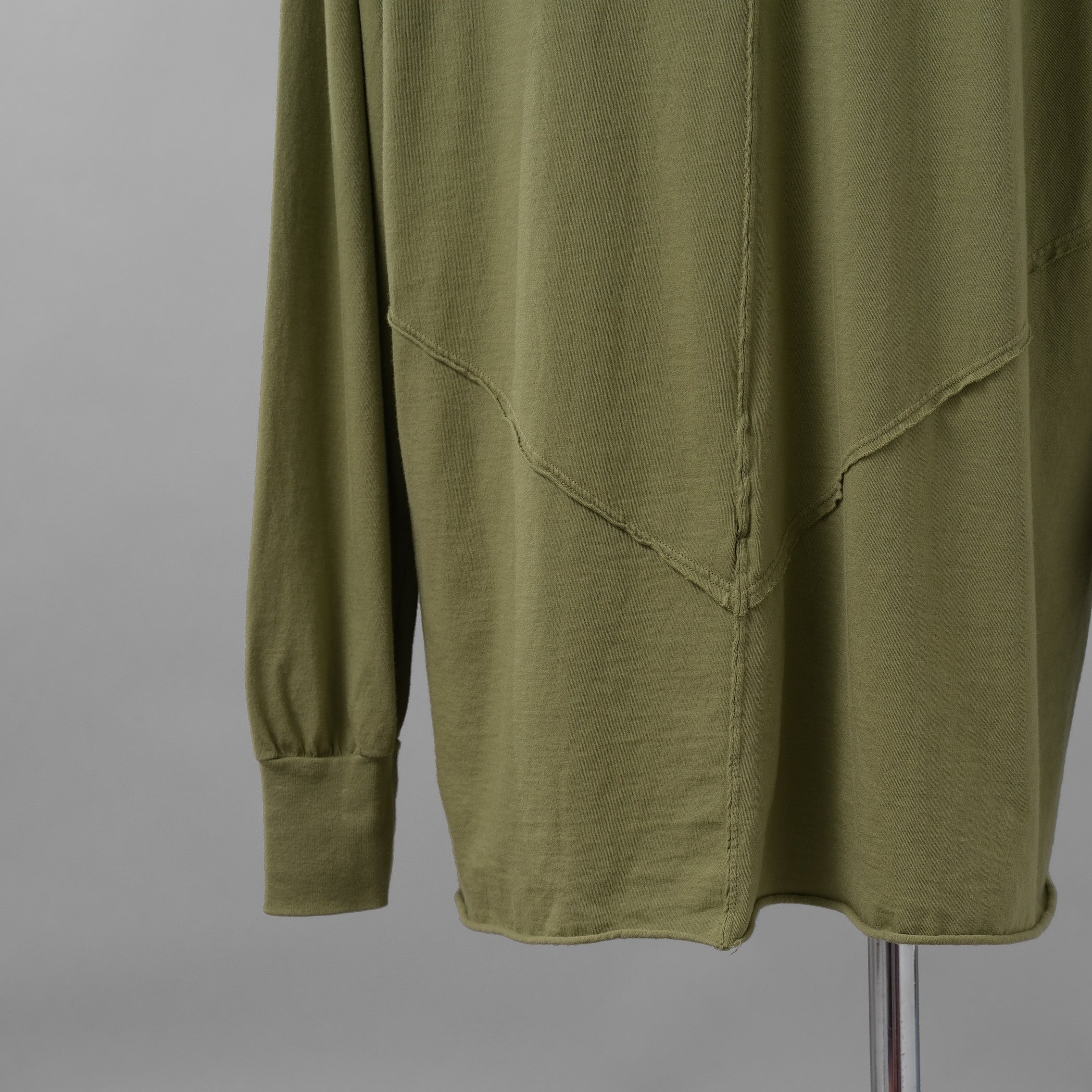 Rick Owens DRKSHDW ダークシャドウ / 美品 23AW JUMBO PENTA SEAMS LS T / 長袖 Tシャツ / DU02D2216-RNET1 / size S (SAGE)