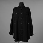 UNDERCOVER アンダーカバー / 美品 22AW BRUSHED LONG SHIRT長袖シャツ / UC2B4406-2 / size 3 (BLACK) 352073-in-ue