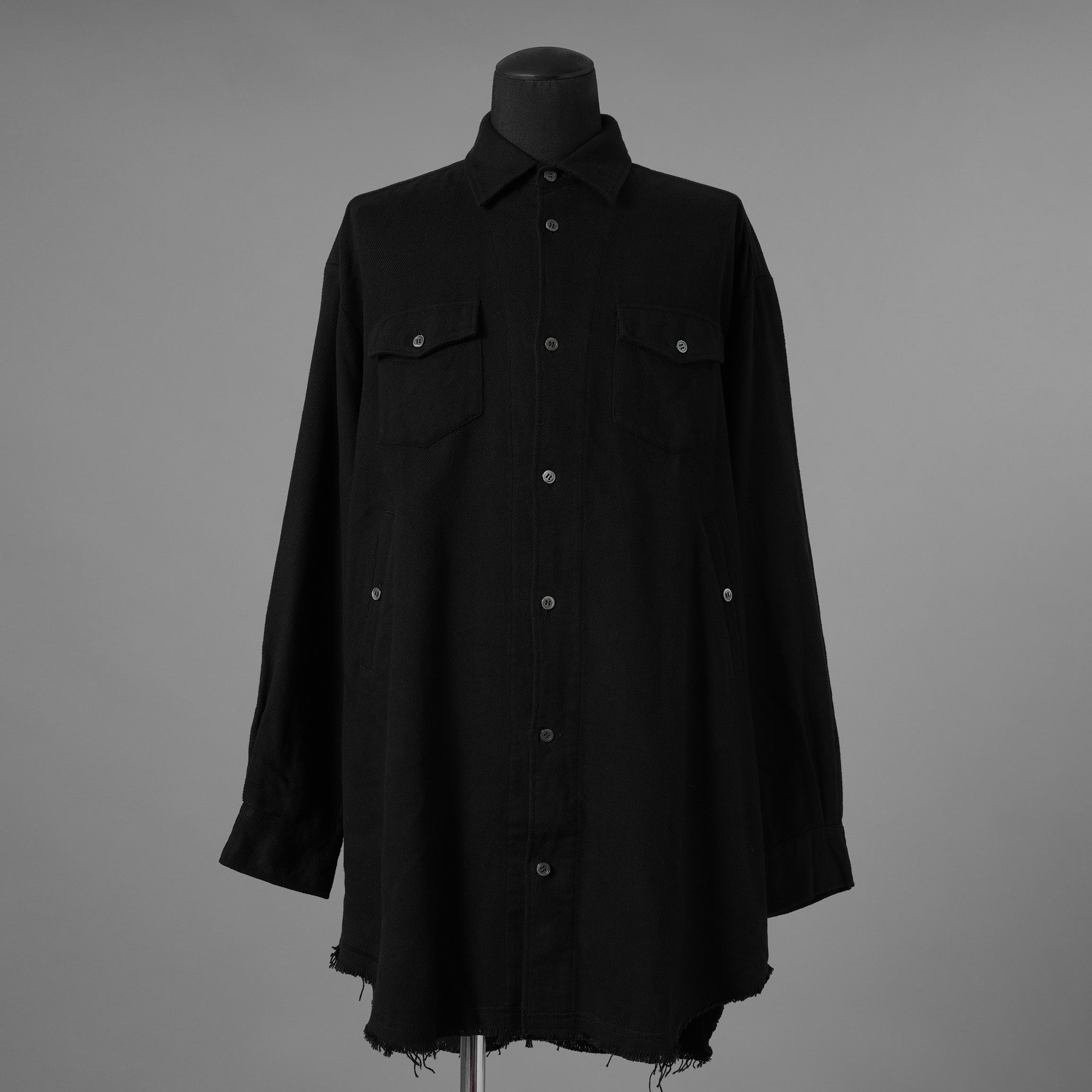 UNDERCOVER アンダーカバー / 美品 22AW BRUSHED LONG SHIRT長袖シャツ / UC2B4406-2 / size 3 (BLACK) 352073-in-ue