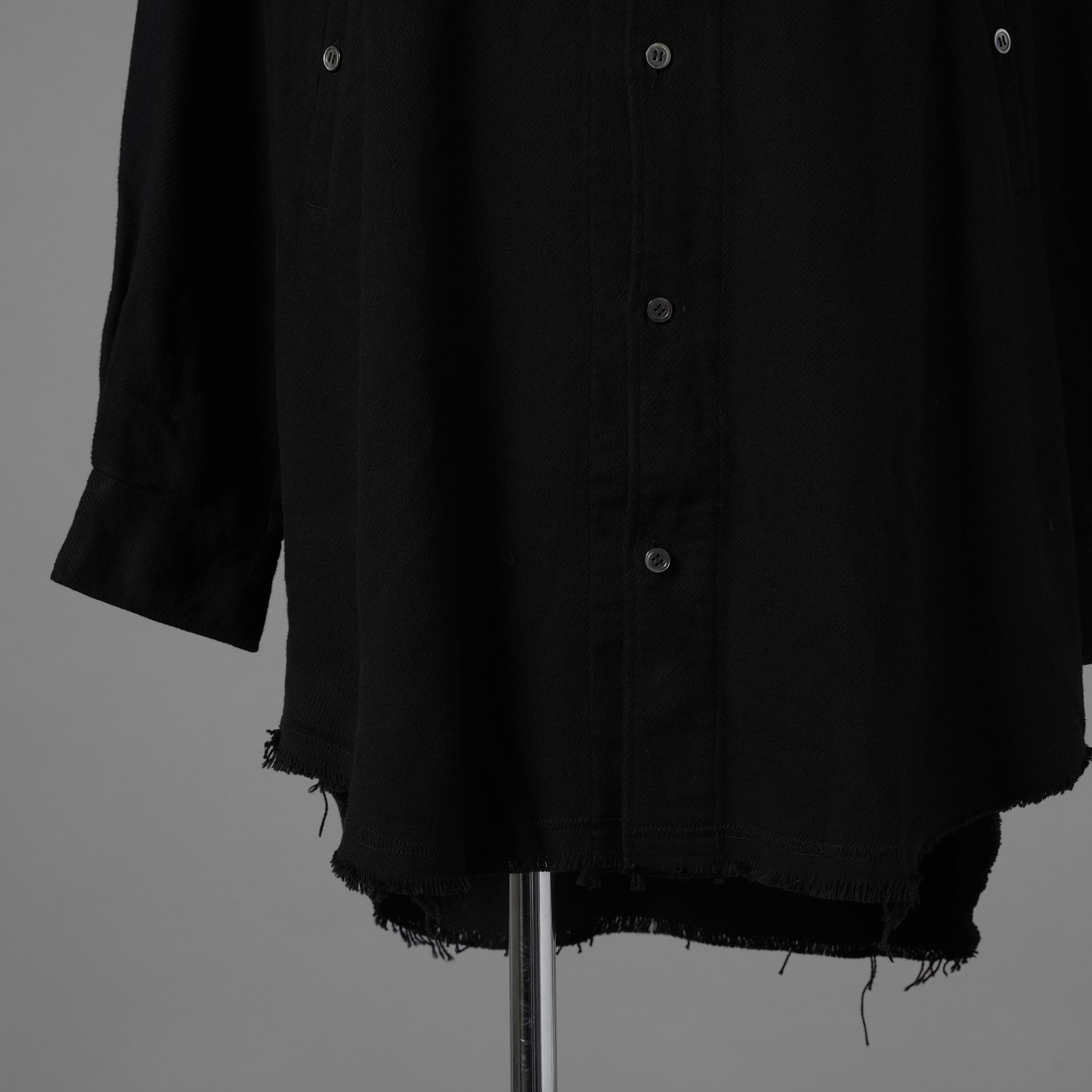 UNDERCOVER アンダーカバー / 美品 22AW BRUSHED LONG SHIRT長袖シャツ / UC2B4406-2 / size 3 (BLACK) 352073-in-ue