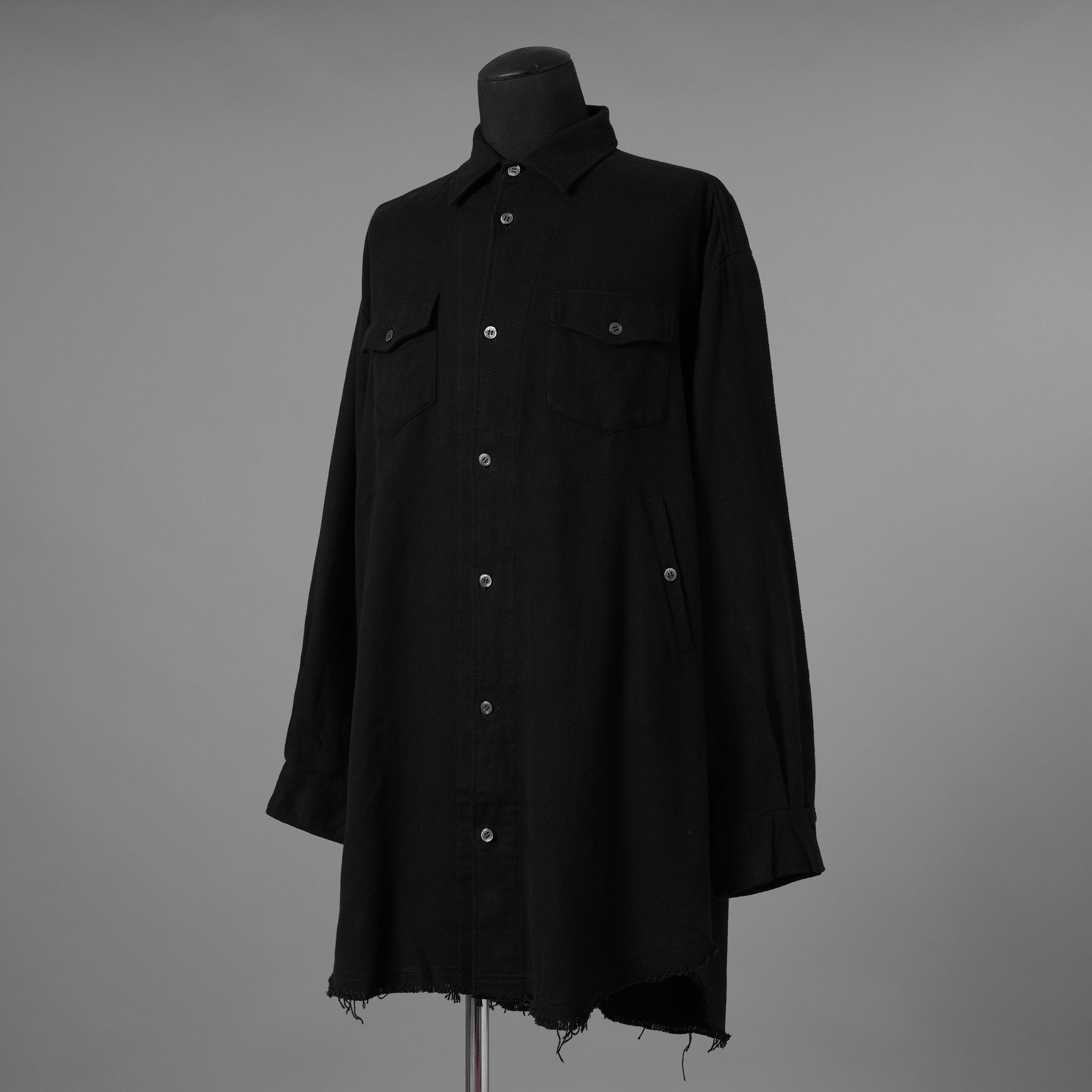 UNDERCOVER アンダーカバー / 美品 22AW BRUSHED LONG SHIRT長袖シャツ / UC2B4406-2 / size 3 (BLACK) 352073-in-ue