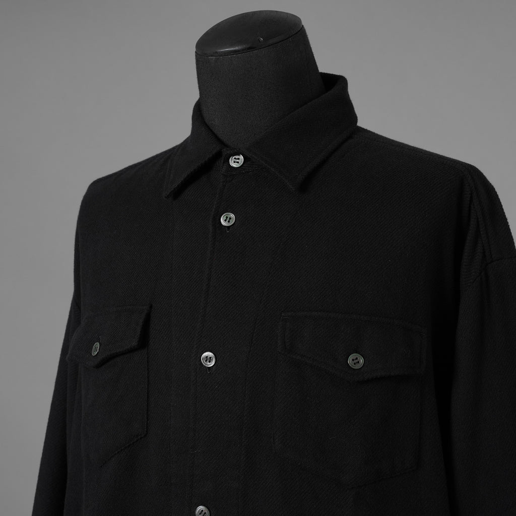 UNDERCOVER アンダーカバー / 美品 22AW BRUSHED LONG SHIRT長袖シャツ / UC2B4406-2 / size 3 (BLACK) 352073-in-ue